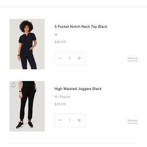 Black Mandala Scrubes medium